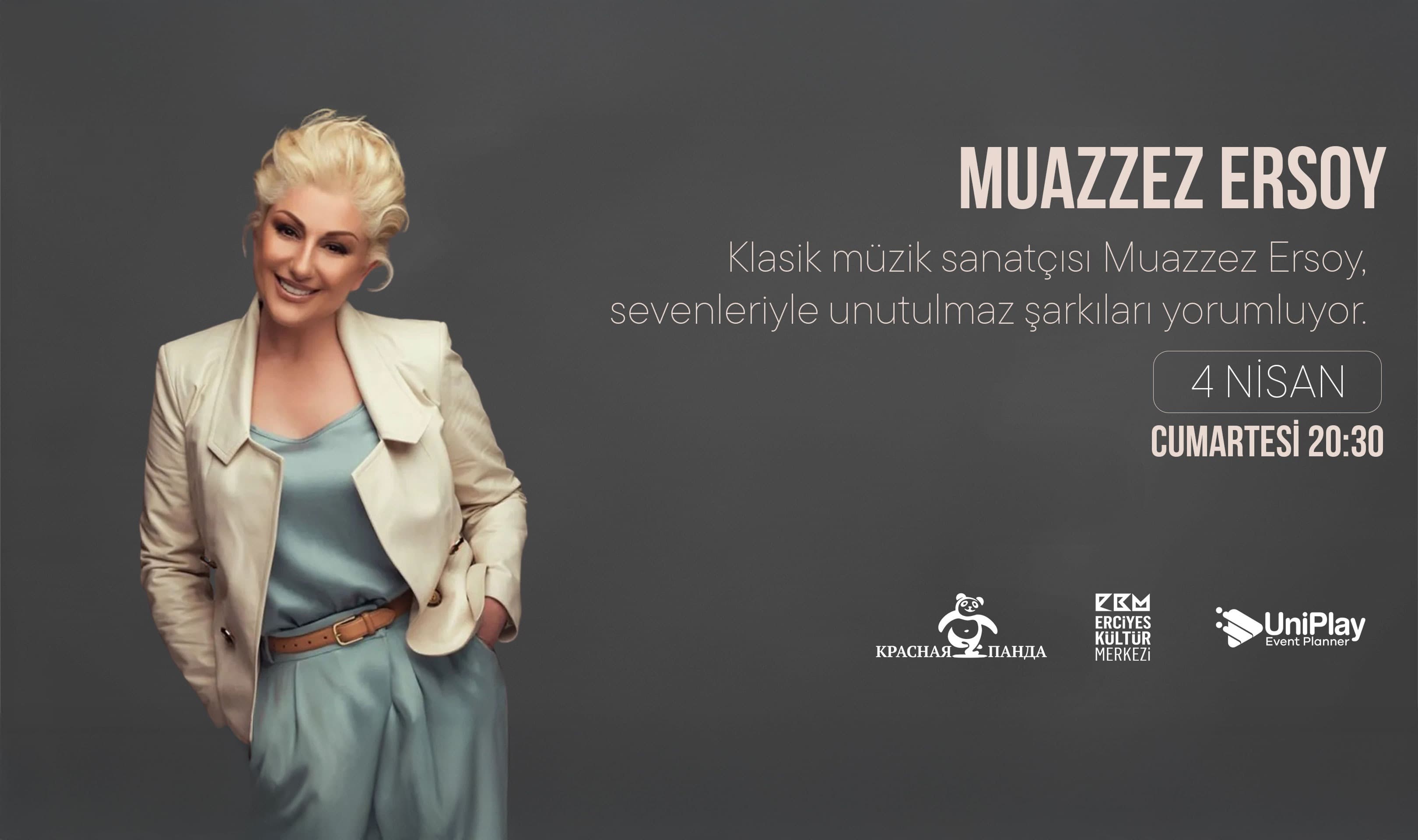 Muazzez Ersoy Konseri afişi